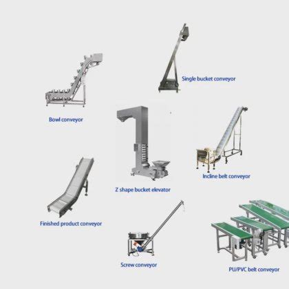 Inclined Belts Conveyor Screw Conveyor Z Shape Bucket Elevator