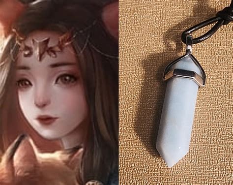 Female Kitsune Spirit Companion Spirit Vessel Necklace Etsy