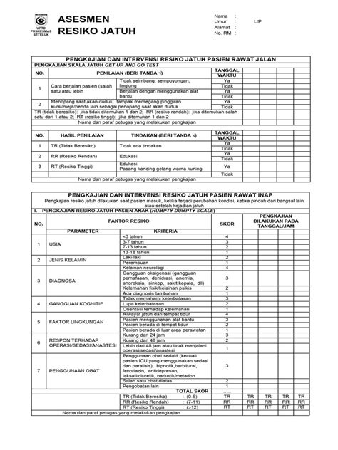 Asesmen Resiko Jatuh Pdf