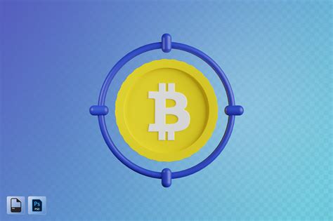 Bitcoin Target 3d Illustration Graphic By Aamiansyah · Creative Fabrica