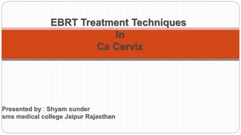 Ebrt Of Ca Cervix Ppt