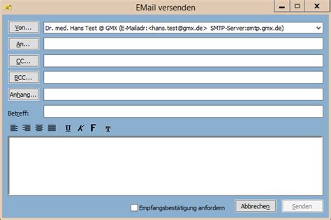 Medisoftware Wie Werden Mails Via Kim Mailaccount Verschickt Empfangen