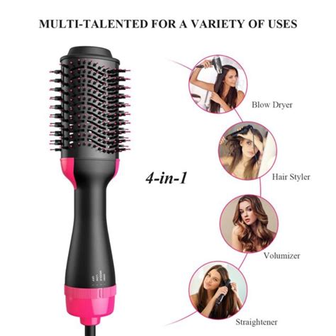 Hot Air Brush Hair Dryer And Styler Straightening And Drying