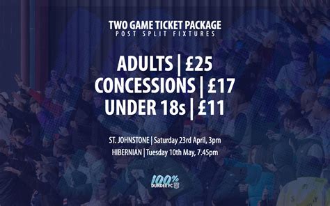 Post Split Ticket Package Dundee Football Club Official Website