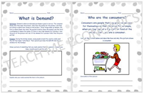 Supply And Demand Facts And Worksheets Economics For Kids Worksheets