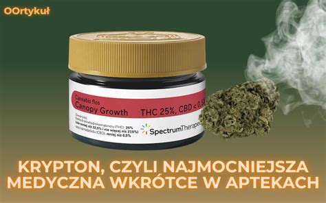 Krypton Czyli Najmocniejsza Medyczna Marihuana Wkr Tce W Aptekach