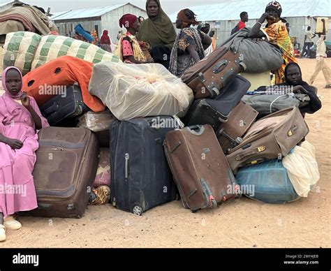 Renk South Sudan 19th Mar 2024 Refugees From Sudan With Their