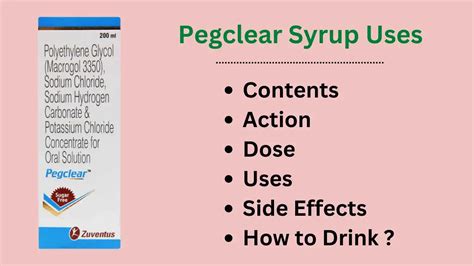 Pegclear Syrup : 1 Best Laxative