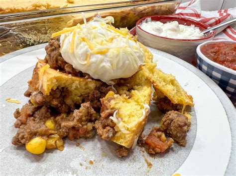 Easy Mexican Cornbread Casserole With Ground Beef Back To My Southern Roots