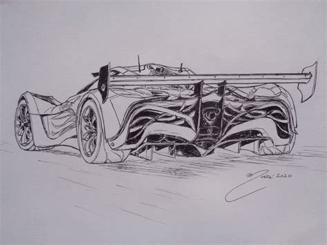 Mazda Furai de 2007 Dessin au marqueur TOUTES LES PYRÉNÉES France