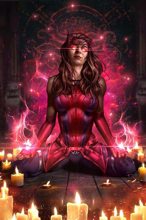 Artstation Scarlet Witch Mcu Marvel Fanart