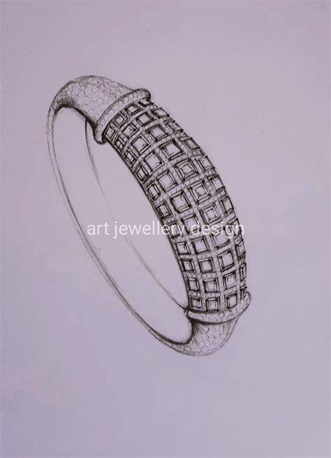 Diamond Bangle Jewellery Design Sketches Jewellery Sketches Art