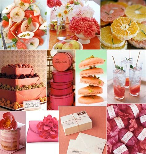 Grapefruit Inspired Colors | Beach wedding colors, Orange and pink wedding, Wedding shower ...