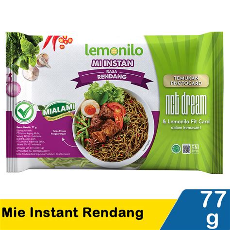 Lemonilo Mie Instant Rendang G Klik Indomaret