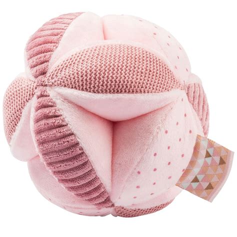 NATTOU Balle d activités Lapidou rose Doudou et peluche Éveil et