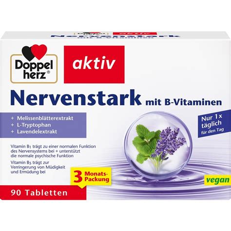 DOPPELHERZ Nervenstark Tabletten 90 Stück PZN 15638091 St