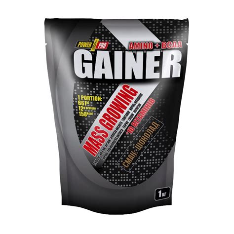 Диетическая добавка гейнер Power Pro Gainer Шоколад, 1 кг — купить на ...