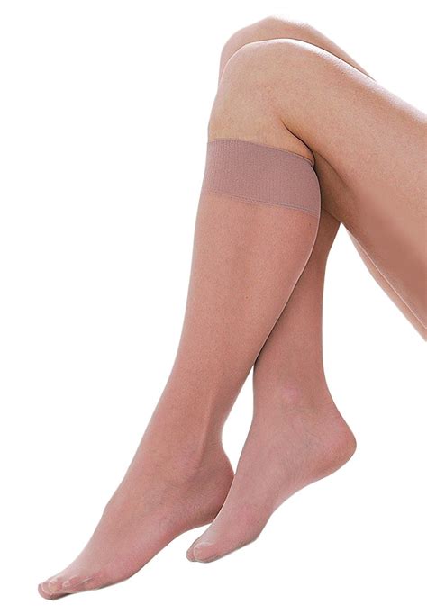 Light Support Knee High Stockings For Women Plus Size Knee Highs