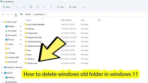 How To Delete Windows Old In Windows 11 YouTube