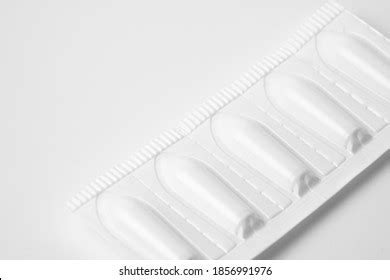 Suppositories Anal Vaginal Use On White Stock Photo 1856991976