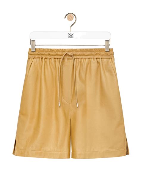 Loewe Logo Detail Shorts In Nude ModeSens