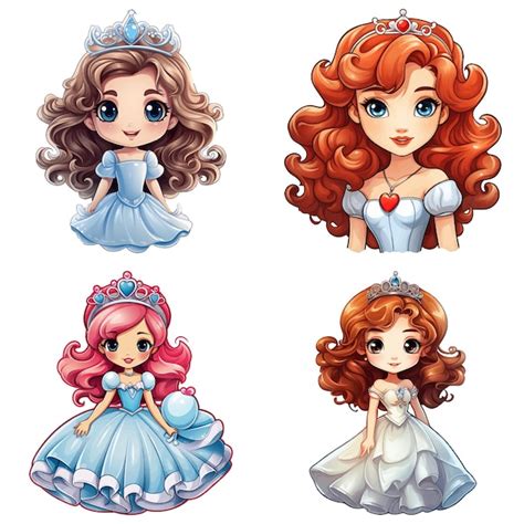 Premium Vector Watercolor Cute Princess Vector Illustration