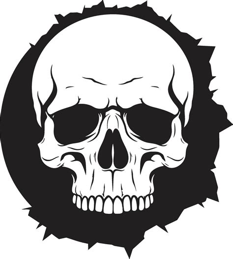 Mystical Gaze The Emerging Skull Symbol Intriguing Wall Design