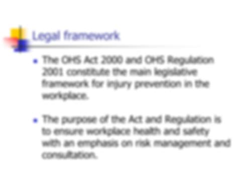 SOLUTION: Occupational Safety and Health OSH - PPT PowerPoint - Studypool 