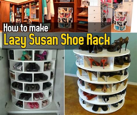 DIY How to Make Lazy Susan Shoe Rack - DIY Craft Projects