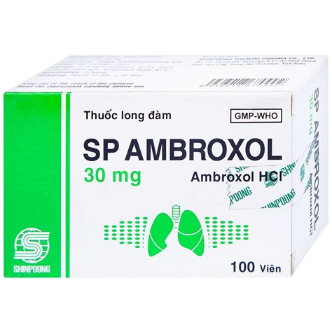 Thuốc Sp Ambroxol 30mg Thuốc Trị Viêm Phế Quản Dạng Hen