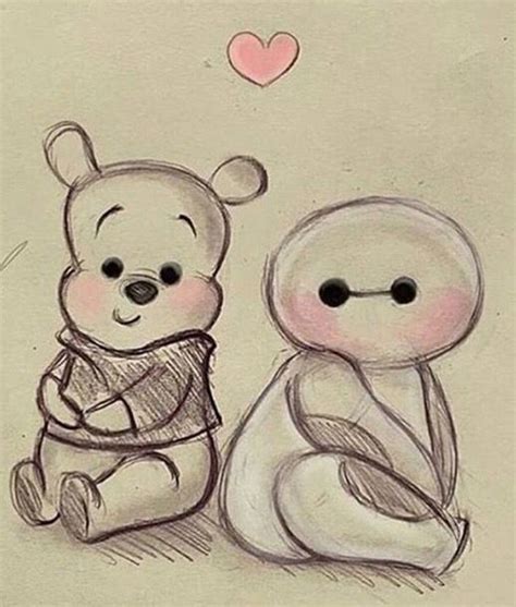 Awe So Cute Baymax Drawing Disney Art Drawings Cute Drawings