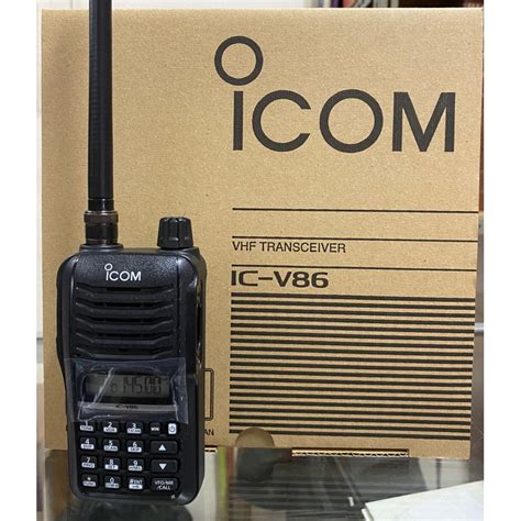 Jual HT ICOM IC V86 7 Watt Original Garansi ELI VHF SingleBand Shopee