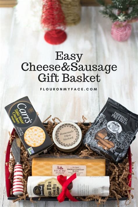 Easy Cheese and Sausage Gift Basket - Flour On My Face