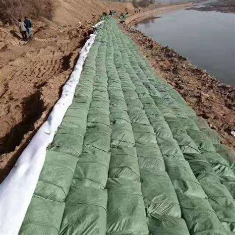 Pet Non Woven Geotextile Geobag G Per Sqm For Coastal Slope Protection