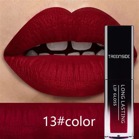 Color Liquid Lip Gloss Waterproof Makeup Long Lasting Mate Ruj Mat Make Up Nude Lip Gloss Red