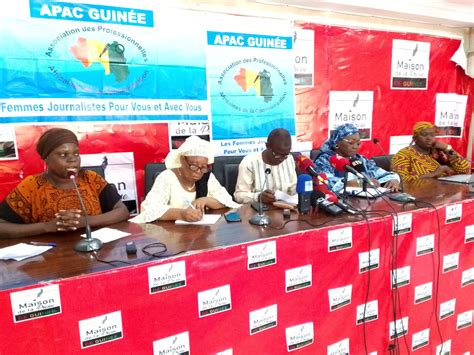 APAC Guinée face à la presse pour animer un panel a lintention des