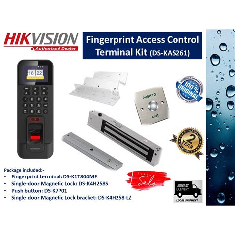 Hikvision Ds Kas Fingerprint Access Control Terminal Kit Set