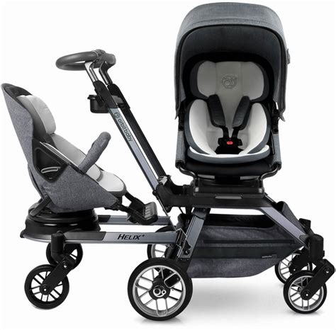 Orbit Baby G5 Double Stroller Titaniummelange Grey