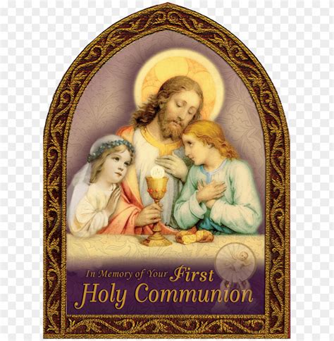 Holy First Communion Greeting Card First Holy Communion Cards Png