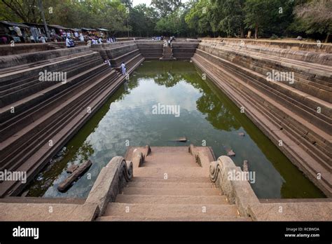 Twin Ponds In Sacred City Of Anuradhapura Sri Lanka Stock Photo Alamy