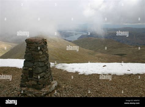 Helvellyn summit Lake District Stock Photo - Alamy