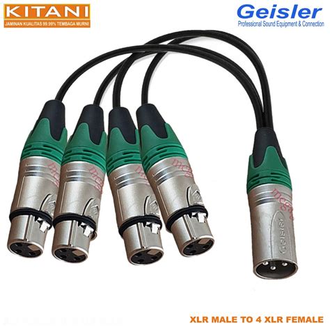 Jual Kabel Cabang Kabel Audio Xlr Male To Xlr Female Geisler