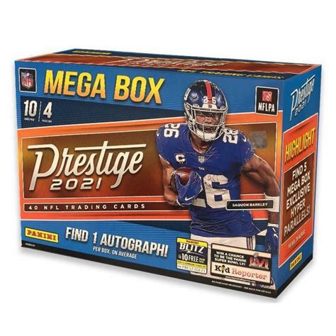 Panini Prestige Football Mega Box With Packs Pristine Auction