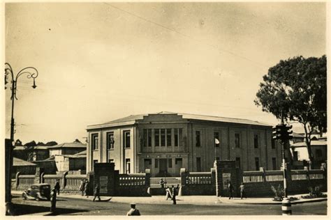 Unidentified administrative building in probably Eritrea, Africa, 1941 ...