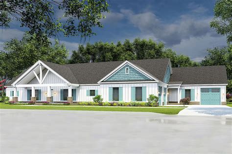 Multi Generational Ranch Home Plan With 1 Bed Apartment Attached