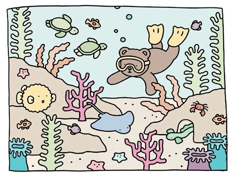 Under The Sea Coloringcommunity In Coloring Pages Detailed