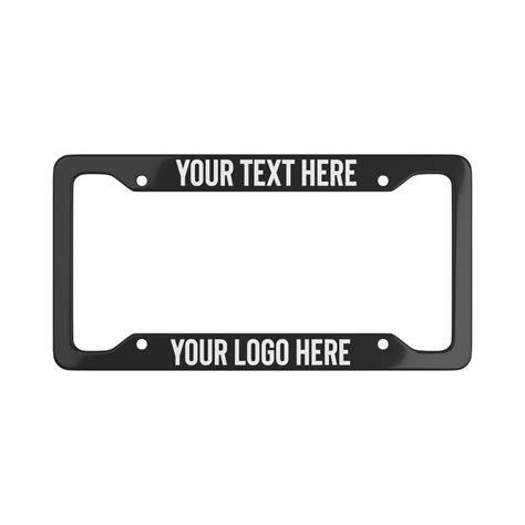 Personalized Text License Plate Frame, Custom Car Plate Frame Your Own ...