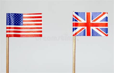 British and American flags stock image. Image of blue - 16819627