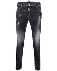 Dsquared Distressed Effect Skinny Jeans Farfetch Lookastic