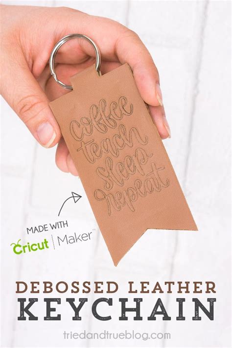 Easy Projects For Cricut Maker Tools Diy Leather Projects Cricut Projects Vinyl Leather Keychain